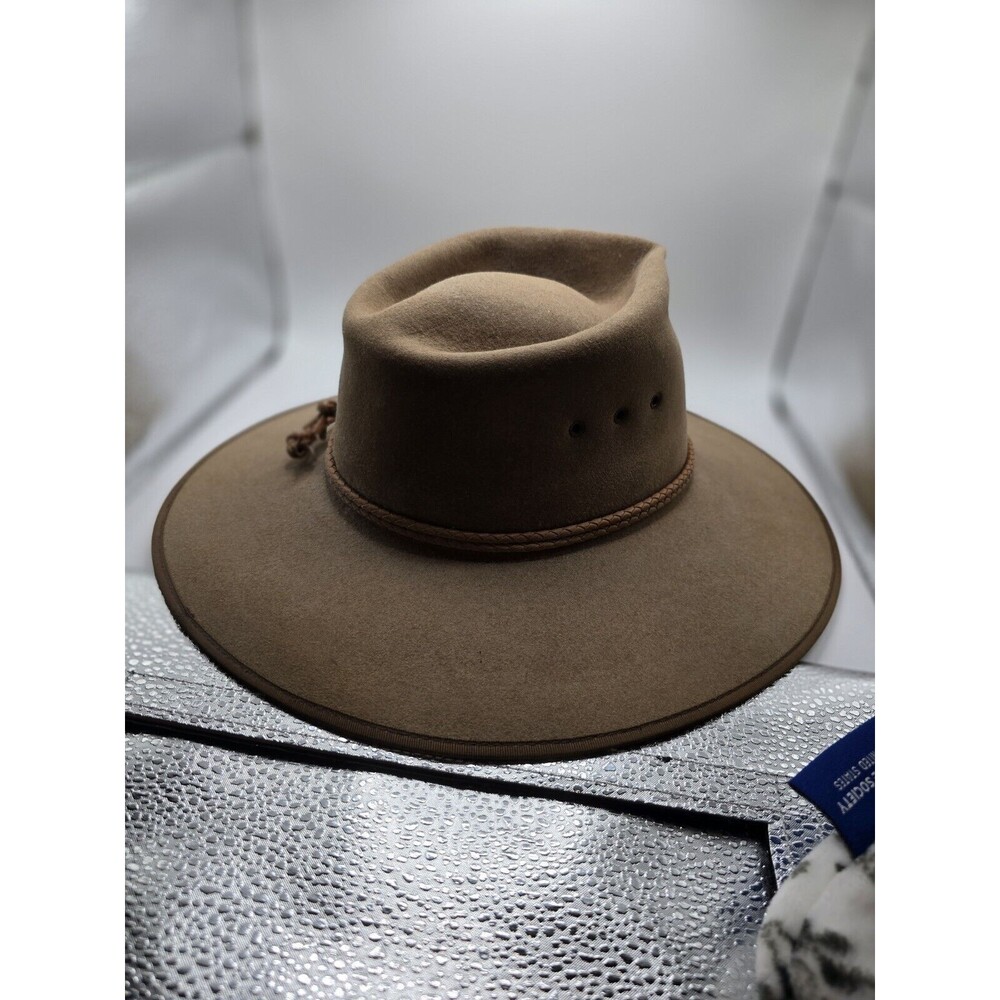 Akubra Hat Drover 1130 Genuine Mens Size 54 (6 3/4) Made in Australia pure felt